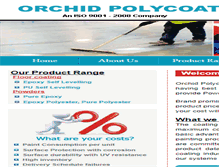 Tablet Screenshot of orchidpolycoats.com